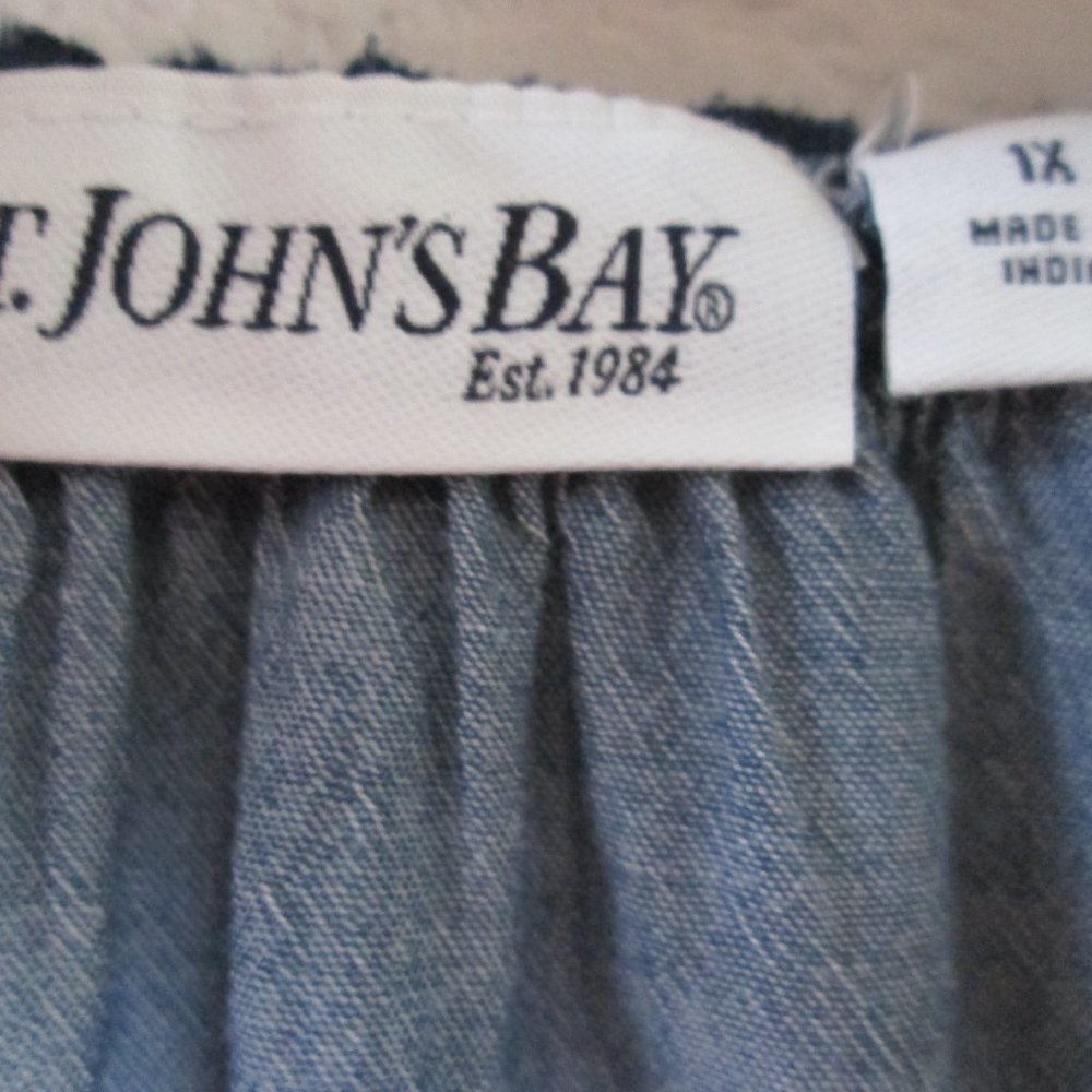 Shirt, 1X, 100% Cotton, Embroidered - Picture 3 of 4